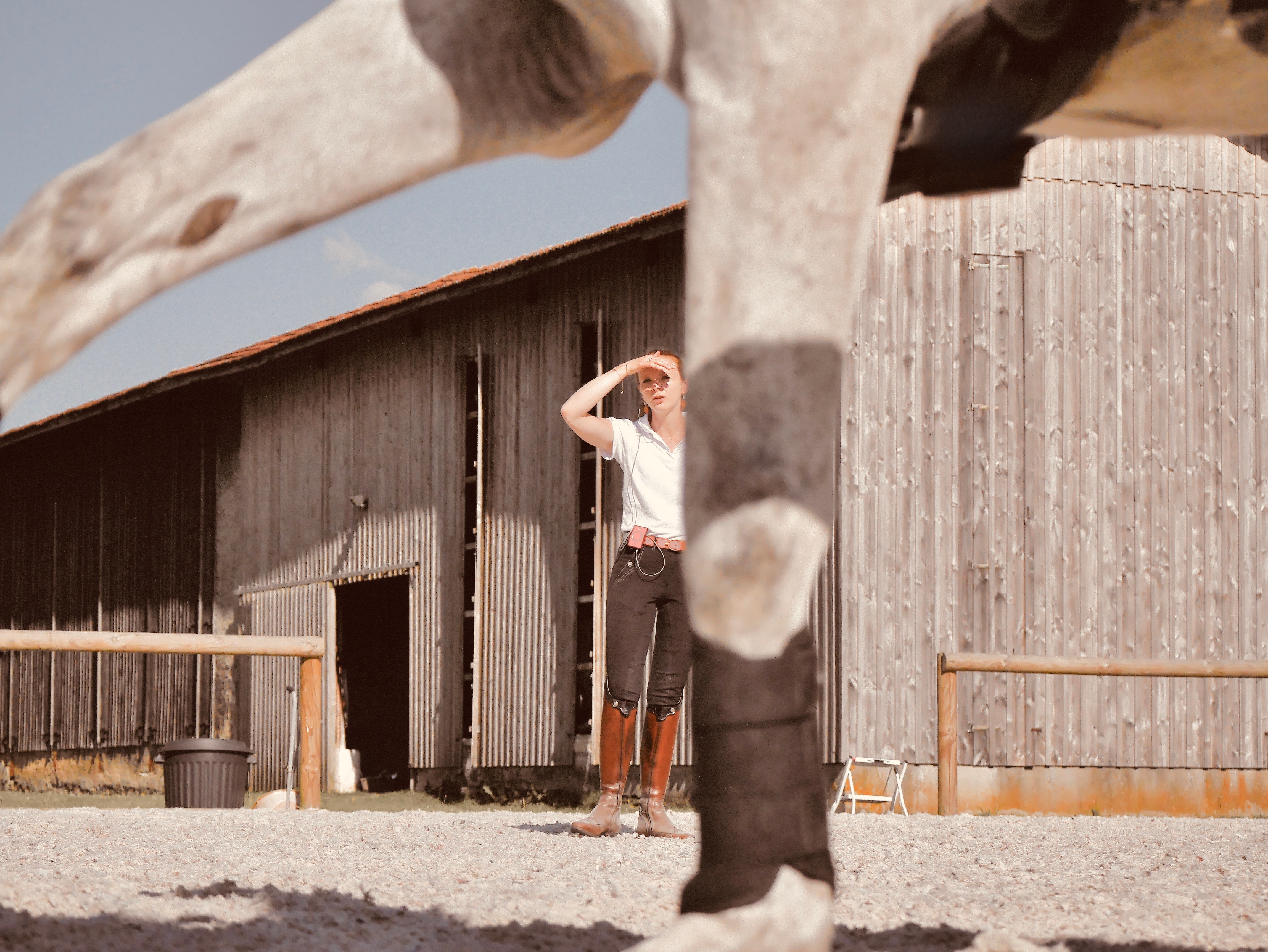 Jeanne Foy en cours avec son cheval